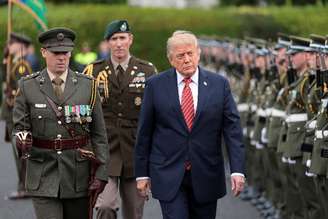 Presidente dos EUA, Donald Trump, durante visita à Irlanda
12 de setembro de 2026 REUTERS/Kylie Cooper