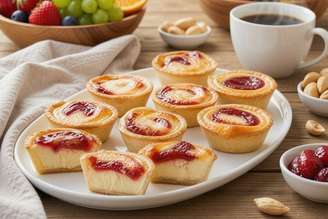 tortinha de queijo com goiabada.