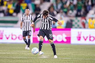 Álvaro Montoro, do Botafogo, durante jogo contra o Palmeiras, pelo Brasileirão. 