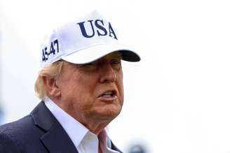 Presidente dos EUA, Donald Trump, durante visita à Irlanda
13 de setembro de 2026 REUTERS/Cathal McNaughton