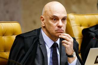 Ministro Alexandre de Moraes no plenário do Supremo Tribunal Federal (STF)