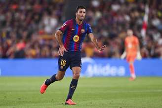 Rodri pelo Barcelona. (Photo by David Ramos/Getty Images)