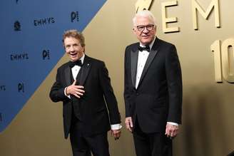 Martin Short e Steve Martin juntos no tapete vermelho do Emmy 2026