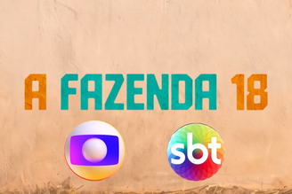 A Fazenda 2026 estreia fazendo sucesso na audiência, deixando Globo e SBT para trás. (Imagem: Reprodução - Record - Globo - SBT / Montagem - RD1)