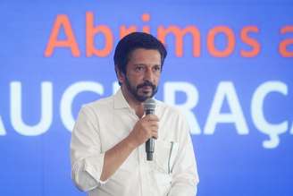 O prefeito Ricardo Nunes