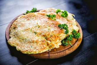 Omelete de aveia na air fryer.