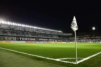 Visão da Vila Belmiro antes de Santos x Independiente, pela Copa Sul-Americana de 2021 - 