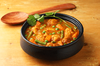 Curry de legumes vegetariano