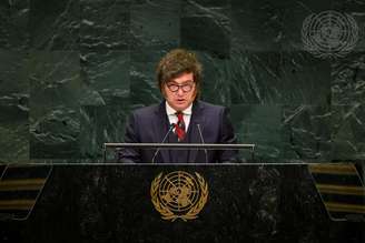 Javier Milei, presidente da Argentina discursa na 81ª sessão da Assembleia Geral