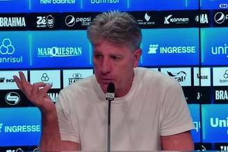 Renato Gaúcho em coletiva pelo Grêmio