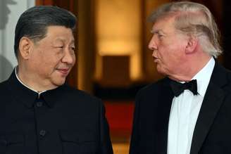 Xi e Trump vestidos a caráter para jantar na Casa Branca