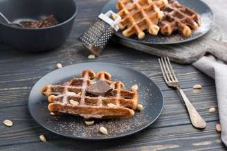 Waffle de tapioca.