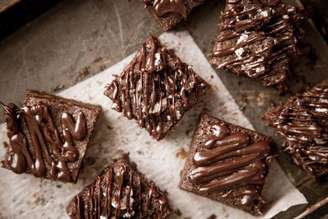 Brownie fit com 3 ingredientes.