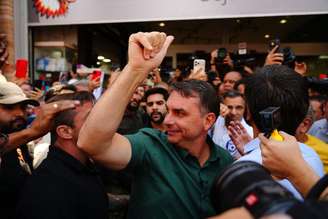 O candidato à Presidência Flávio Bolsonaro (PL)
