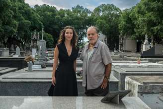 Francesca (Nathalia Dill) e Otoniel (Tony Ramos) em 'Quem Ama Cuida'.