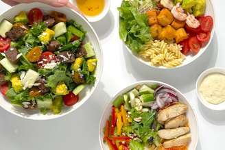 salada proteica para a semana.