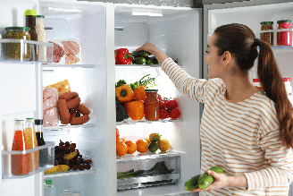 A disposição dos alimentos na geladeira pode influenciar a conservação