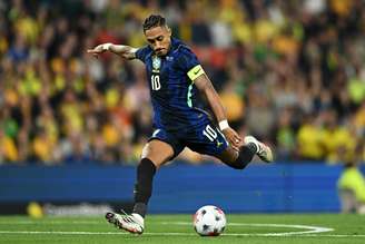 Raphinha fez um dos gols do Brasil no amistoso contra a Austrália na terça-feira, 29