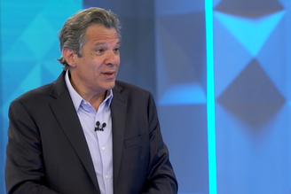 Fernando Haddad durante participação no debate da Globo