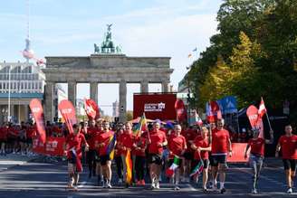 Largada da Registration Run para a GENERALI BERLIN-MARATHON 2027 (Foto: © SCC EVENTS / Petko Beier)