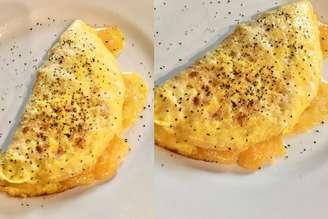 omelete com queijo minas.