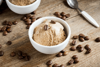Sorvete de café cremoso