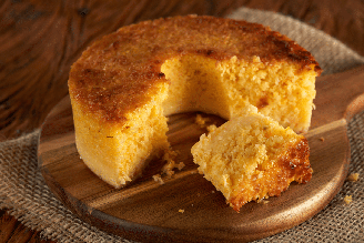 Bolo de milho-verde no liquidificador