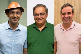 Alysson Bezerra, Álvaro Dias e Cadu de Lula, candidatos ao governo do Rio Grande do Norte