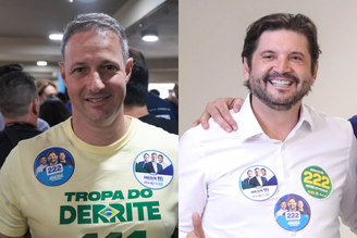 Guilherme Derrite (PP) e André do Prado (PL)