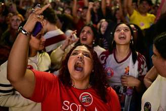 Apoiadores de Lula reagem a resultado do 1º turno