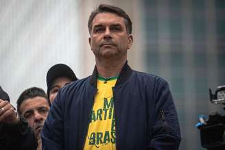 O candidato à Presidência pelo PL, Flávio Bolsonaro