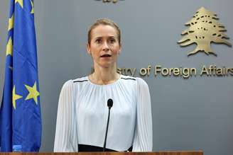 Kaja Kallas durante visita a Beirute