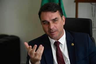 O candidato à Presidência da República Flávio Bolsonaro (PL)