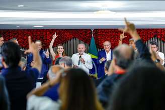 O presidente da República, Luiz Inácio Lula da Silva, durante reunião de coordenação de campanha, em Brasília (DF)