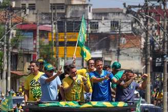 Flávio também defendeu o endurecimento das penas para crimes. Segundo ele, pessoas condenadas por roubo ou furto de celular deveriam permanecer presas por oito anos e trabalhar para custear a própria permanência no sistema prisional. Falas ocorreram em ato de campanha. Foto Pedro Kirilos/Estadão