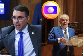 Flávio Bolsonaro e Lula confirmaram presença no debate da Globo. (Imagem: Lula Marques - Agência Brasil / Cecília Bastos - USP Imagens)