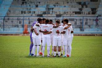 Jogadores do Time sub-17 do Red Bull Bragantino. 