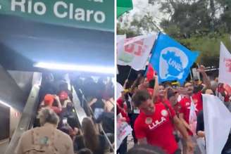 Apoiadores de Lula no transporte público | apoiadores na Avenida Paulista