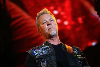 James Hetfield em show do Metallica na China em 2017
