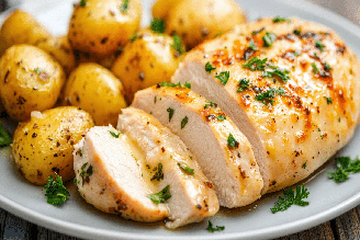 Peito de frango suculento