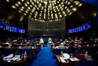 O Plenário do Senado Federal.