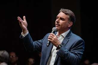 O senador e candidato à Presidência Flávio Bolsonaro (PL)