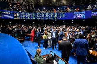 Plenário do Senado Federal durante votação da PEC que acaba com a escala 6x1