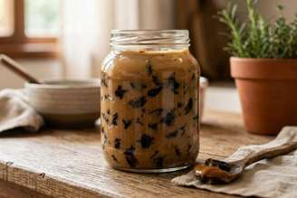 doce de leite fit com ameixa preta.