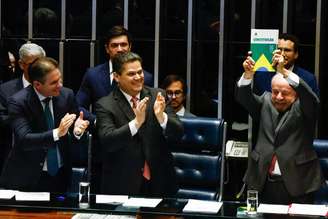 O presidente da República, Luiz Inácio Lula da Silva, em cerimônia de promulgação da PEC que acaba com a escala 6x1