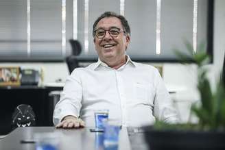 Presidente Marcelo Teixeira. Foto: Reinaldo Campos/ Santos F.C.