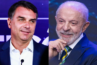 Flávio Bolsonaro (PL); Luiz Inácio Lula da Silva (PT)