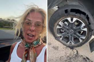 Adriane Galisteu relata problemas na estrada