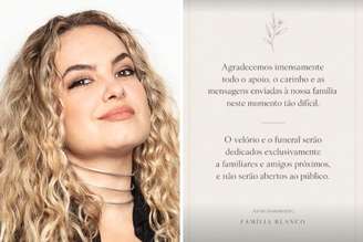 Lua Blanco posa para ensaio fotográfico |  Comunicado da família