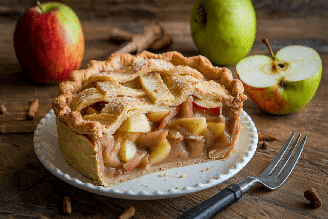 Torta de maçã com canela